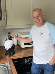 Ger Tracey with his new Uccello Kettle