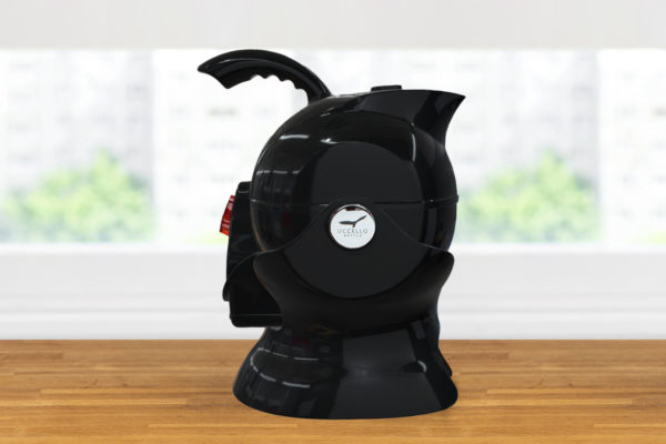 Size View of the All Black Uccello Kettle