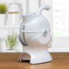 3 quarter turn view of the All White Uccello Kettle