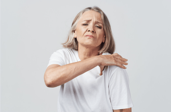 Woman with joint pain