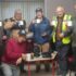 Members of the Kilmacrenan Men's Shed enjoy a cup of tea together with the Uccello Kettle